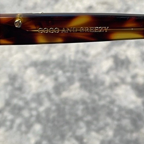 New Coco and Breezy Acacia Tortoise 204 Studded Sunglasses Brown main image 5